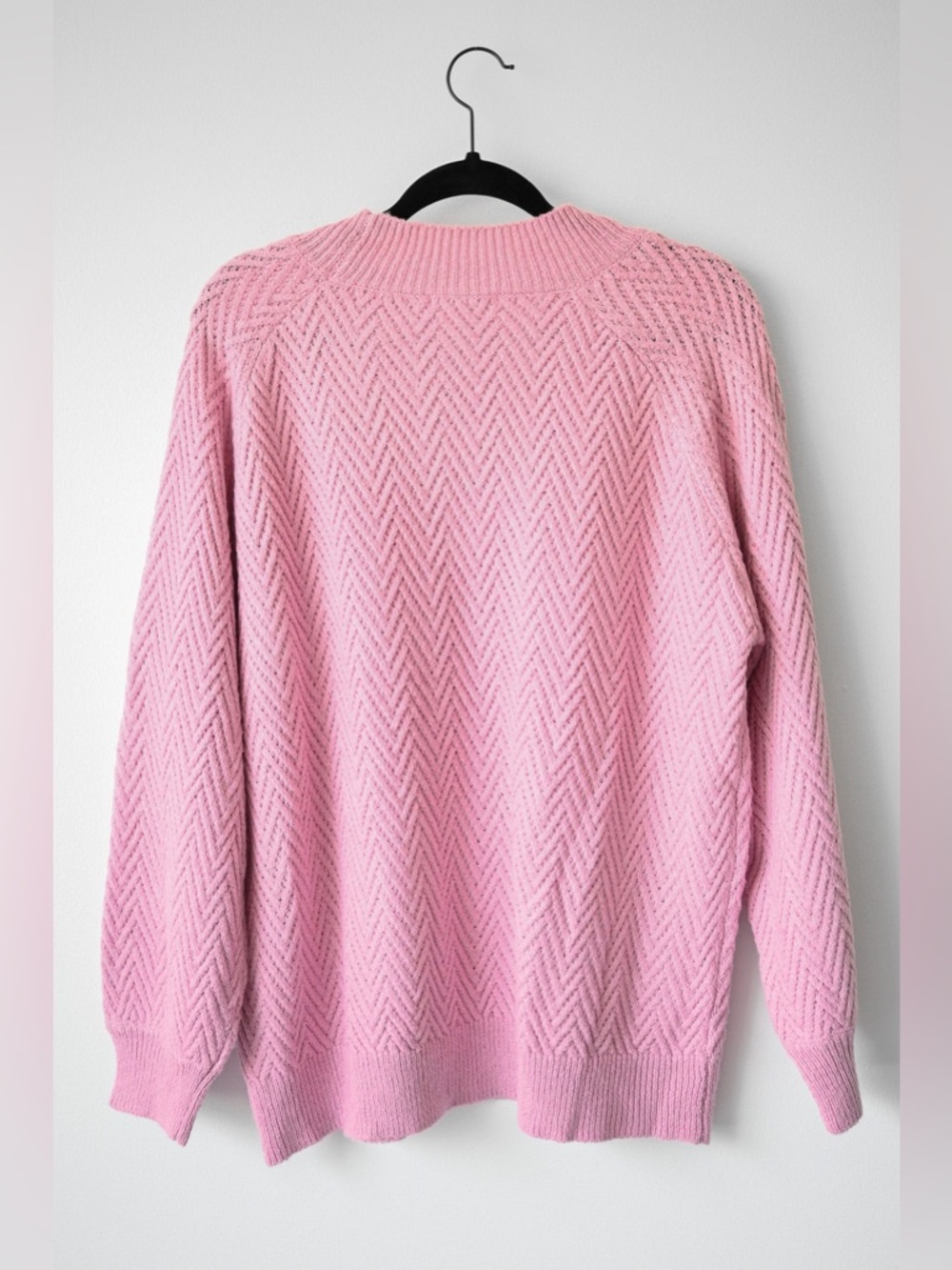 Pink Clover Chevron Pink Sweater, New Without Tags - Picture 5 of 6